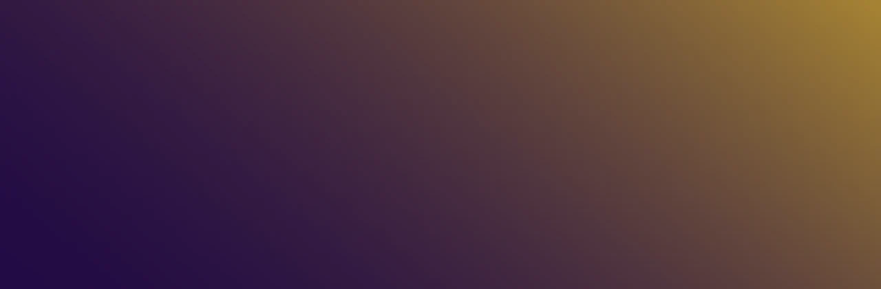 Degradado del morado al dorado, los dos colores de la marca